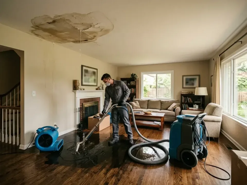 attic-pipe-burst-ceiling-drip-008 — frequently asked questions, Water Damage Restoration & Carpet Care in Aberdeen, SD